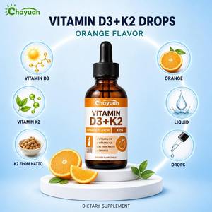 Natural Flavor Vitamin D3 K2 MK7 Liquid Drops 1000IU