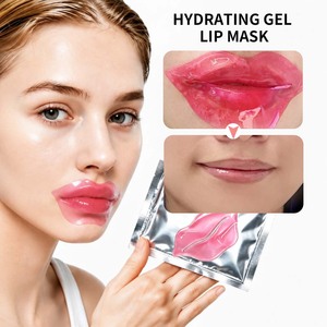 Private Label Sea Kelp Collagen Lip Mask Overnight Sleeping Hydrogel Sheet